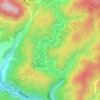 島地川 topographic map, elevation, terrain