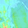 Sungai Jemaluang topographic map, elevation, terrain