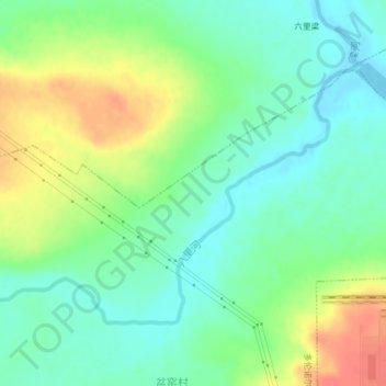 八里河 topographic map, elevation, terrain