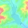 车谷水库 topographic map, elevation, terrain