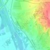 Татищево topographic map, elevation, terrain