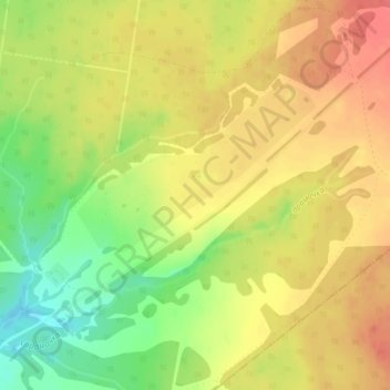 Русский Сарамак topographic map, elevation, terrain