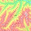 毕棚沟 topographic map, elevation, terrain