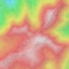 大爷海 topographic map, elevation, terrain