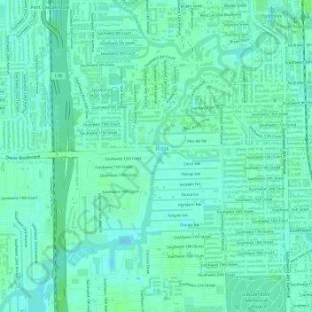 South Fork New River topographic map, elevation, terrain