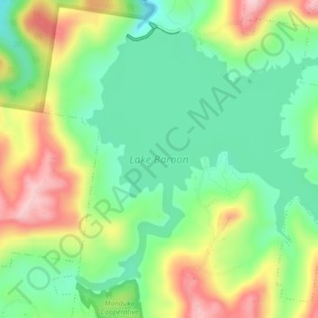 North Maleny topographic map, elevation, terrain