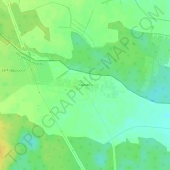 Орлово topographic map, elevation, terrain