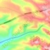 白鹿原影视城 topographic map, elevation, terrain