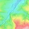 Meersbrook Park topographic map, elevation, terrain