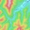 湯西川 topographic map, elevation, terrain