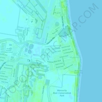 Sassifras Place Park topographic map, elevation, terrain