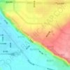 揽月阁 topographic map, elevation, terrain