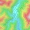 奈良田湖 topographic map, elevation, terrain
