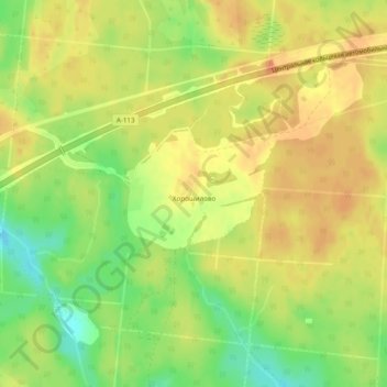 Хорошилово topographic map, elevation, terrain