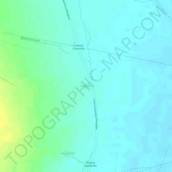Puquina topographic map, elevation, terrain