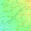 荆河 topographic map, elevation, terrain