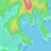 浪茄灣 topographic map, elevation, terrain