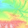 那拉提草原景区 topographic map, elevation, terrain