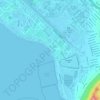 Waikiki Beach topographic map, elevation, terrain