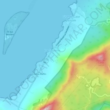 La Gaulette Mauritius Map La Gaulette Topographic Map, Elevation, Relief