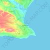 Port Elizabeth topographic map, elevation, relief