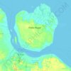 Pulau Rupat topographic map, elevation, relief