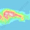 Taliabu Island topographic map, elevation, relief