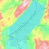 Lake Mweru topographic map, elevation, relief