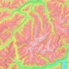 Ötztal Alps topographic map, elevation, relief
