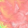Apache County topographic map, elevation, relief