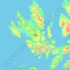 Skye topographic map, elevation, relief