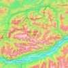 Karwendel topographic map, elevation, relief