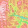 Telemark topographic map, elevation, relief