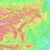 Styria topographic map, elevation, relief