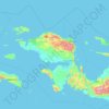 West Papua topographic map, elevation, relief