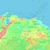 Venezuela topographic map, elevation, relief