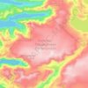 Svartisen topographic map, elevation, relief