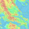 Thessaly - Central Greece topographic map, elevation, relief