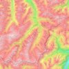 Sölden topographic map, elevation, relief