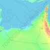 United Arab Emirates topographic map, elevation, relief