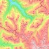 Gaschurn topographic map, elevation, relief